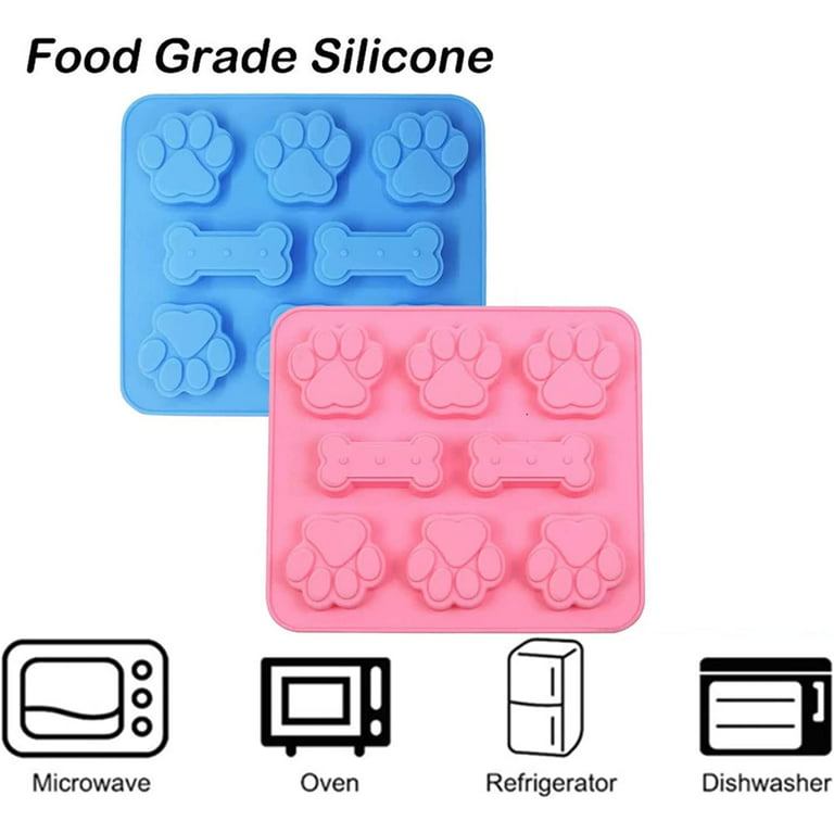 Paw and Bone Mold Silicone Molds for Baking Dog Treat Molds Puppy