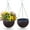 Coffee, variant on Hanging Planters for Indoor Plants,Imitation Honeycomb Large Hanging Planters with Self Water Absorption,Hanging Planter Basket,Hanging Plant Holder(Coffee Pot:6*4in)from QiwagFerng