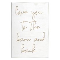 Barn & Back Romance Phrase Inspirational Graphic Art Unframed Art Print Wall Art