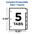 thumbnail image 6 of Avery Big Tab Insertable Pocket Dividers, 5 Tabs (07714), 6 of 9