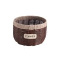 thumbnail image 2 of Hand Woven Rattan Flower Basket Rustics Planter Pot For Succulents Orchid And Greeneries Decorative Flower Pot For Home And Garden, 2 of 6