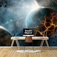 thumbnail image 2 of IDEA4WALL 6pcs Planets of Solar System Peel and Stick Wallpaper Removable Wall Murals Large Wall Stickers for Home Decoration, 100"x24", 2 of 4