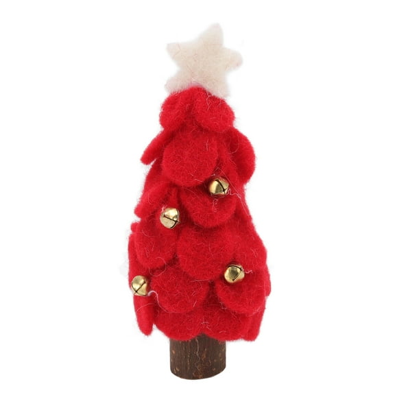 Wool Felt Christmas Tree Wood Small Christmas Tree Decorations for Home Display Window
