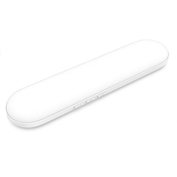 ZLight Haut-Parleur sous-Oreiller Compatible Bluetooth 5.0 Batterie Intégrée Rechargeable Boîte de Son à Conduction Osseuse Barre de Son Haut-Parleur Blanc