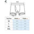 thumbnail image 2 of PULLIMORE Mens Boxer Briefs Breathable Cotton Underwear Total Support Pouch Boxers (M, Dark Grey), 2 of 7