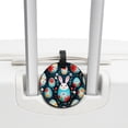 thumbnail image 3 of Easter Set of 2pcs PU Leather Round Suitcase Tags with Privacy Cover and Name ID Tag - Ideal for Travel Luggage, Handbags, Backpacks, School Bags, 3 of 6
