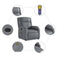 thumbnail image 5 of vidaXL Massage Recliner Chair Gray, 5 of 5