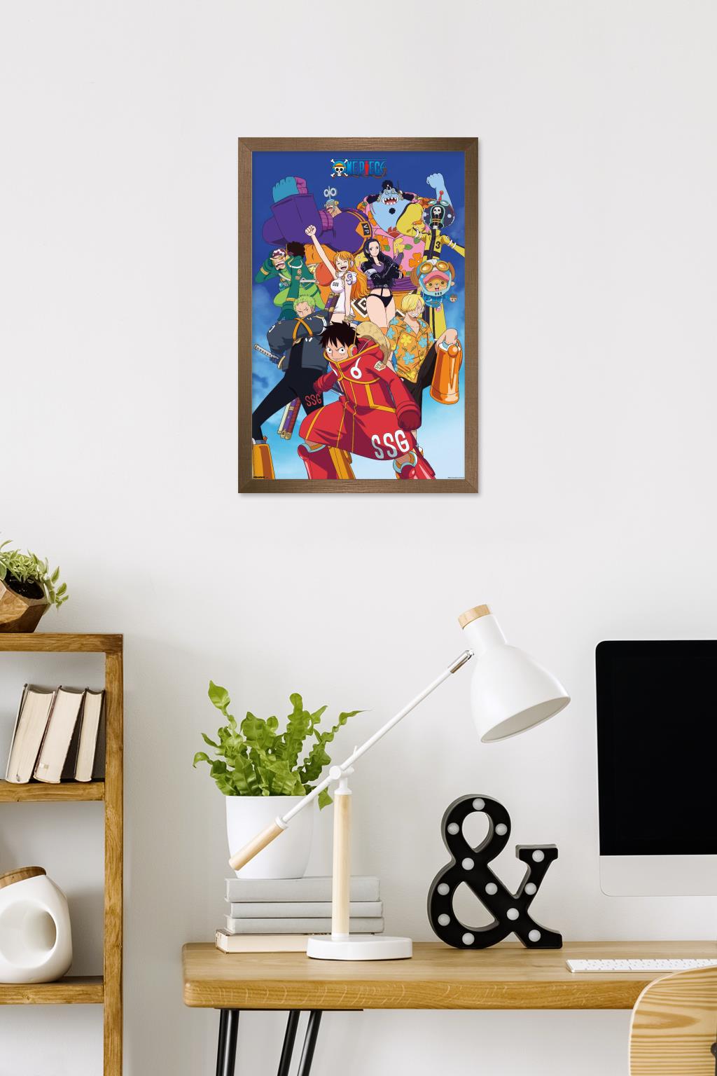 One Piece: Egghead Arc - Voyage 2 Group Wall Poster, 14.725" x 22.375" Framed