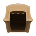 thumbnail image 5 of Dog House - Durable, Spacious Outdoor Dog House for Large Dogs - Easy Quick-Snap Assembly, Travel-Friendly and Air Ventilated Design and Comfort (Brown, H 20 x W 20 x L 26.3 - Large), 5 of 6