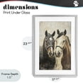 thumbnail image 4 of Stupell Industries Rustic Lodge Pair of Horses in Harmony Gray Framed Print Under Glass, 17 x 23, by Creative Studio, 4 of 8