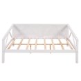 thumbnail image 4 of JINS&VICO Full Daybed Full Size Daybed Frame Solid Wood Daybed Wooden Daybed Frame Wood Slats Support No Box Spring Needed Bedroom Living Room Furniture, White, 4 of 7