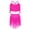 Hot Pink, variant on Kids Girls Latin Dance Outfit Tango Cha-cha Rumba Set Tassels Sleeveless Rhinestones Crop Top with Tiered Fringed Leotard Skirt Red 4
