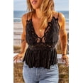 thumbnail image 4 of Amora Laced Ruffled Hem Tank, 4 of 5