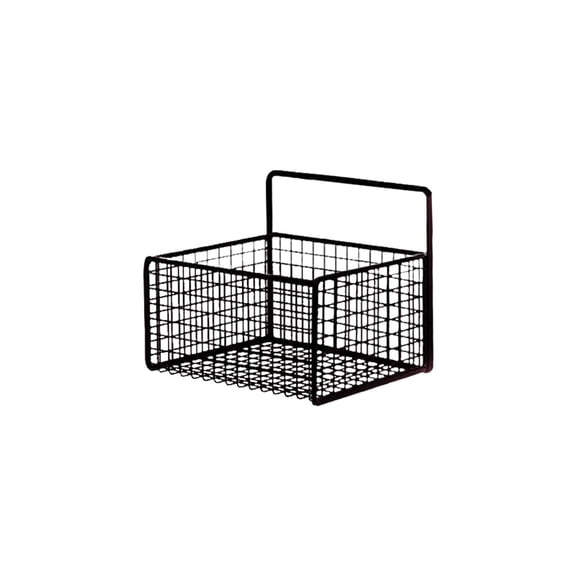 Tainini Hanging Kitchen Baskets for Storage Adhesive Sturdy Small Wire Storage Baskets with Kitchen Food Pantry Bathroom Shelf Storage