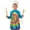 Colorful Tie Dye, variant on Rainbow Tie Dye Mandala Pattern Kids Aprons for Girls and Boys,Adjustable Neck Strap Toddler Aprons for Kids Cooking Baking