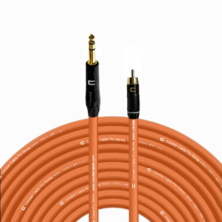 Coluber Cable Balanced 1/4" TRS Male - RCA Male - Pro 3-Pin Audio Connector