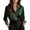 Green, variant on Leopard Patchwork Satin Blouses for Women Lapel Collar Button down Silk Shirts Lightweight Comfy Long Sleeve Business Casual Tops 2026 Spring Outfit Green XXL