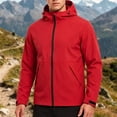 thumbnail image 4 of Dpjklzsn Men's Hooded Windbreaker Jacket, Lightweight Zip Front Outdoor Coat for Hiking and Travel, 4 of 8