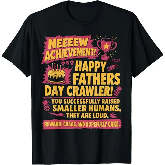 Fathers Day Gamer Dad New Achievement RPG Dad Gaming T-Shirt