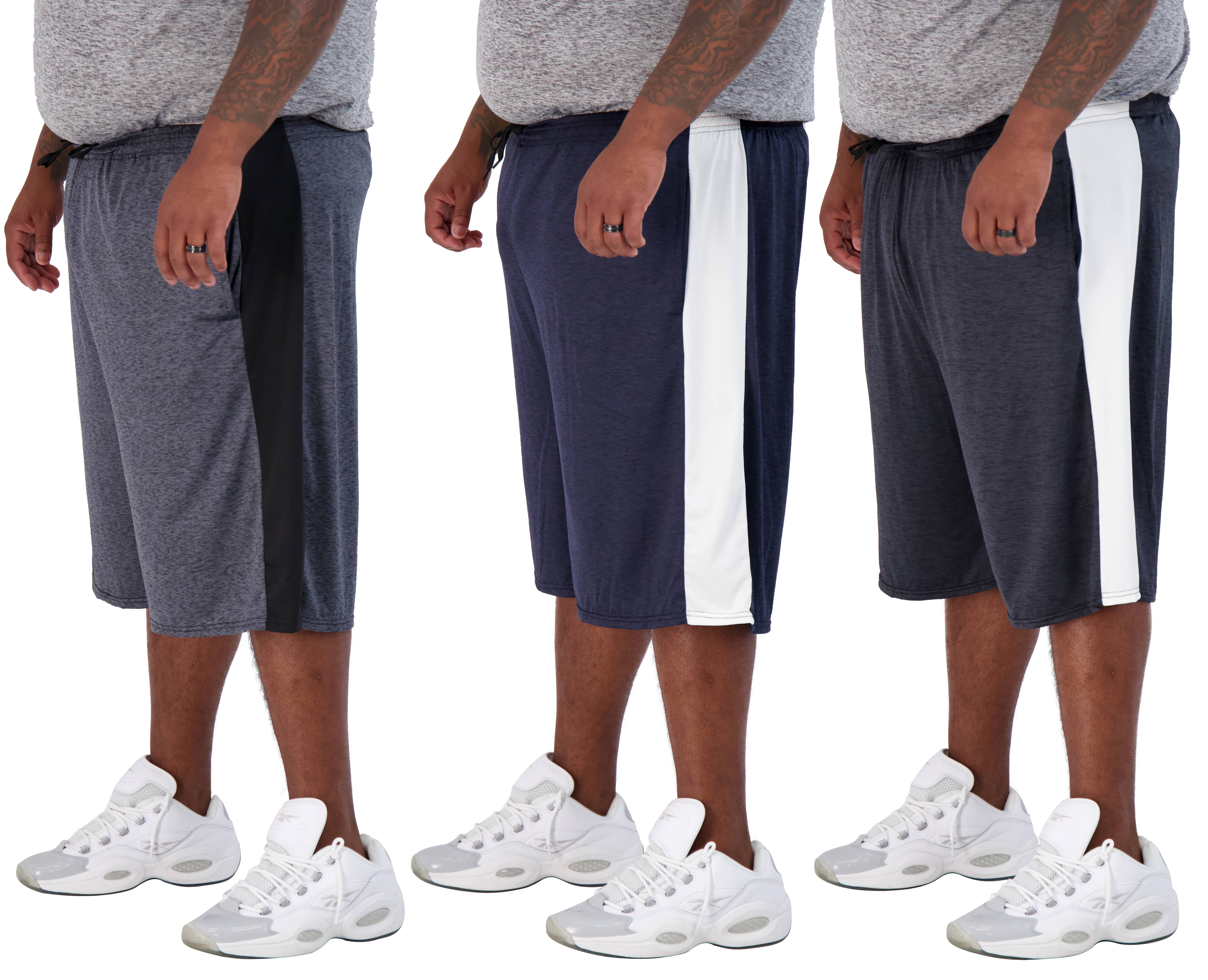 Men's Big & Tall 3Pack Dry Fit & Mesh Active Athletic Perfomance