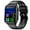 Black, variant on TK12 Bluetooth call sleep monitoring exercise smart watch