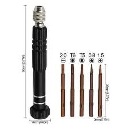 BRIGHTFUFU Juego de 4 destornilladores multifunción para mantenimiento de vehículos, con puntas para reparaciones de automóviles, electrónica y uso doméstico. Kit de destornilladores de precisión.
