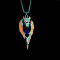 thumbnail image 3 of Zeceouar Glowing Wolf Necklace Retro Hip-hop Street Trendy Men's Luminous Wolf Pendant, 3 of 4
