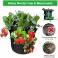 thumbnail image 3 of (30X35CM (6 puertos) 26L/7 galones, mediano negro) Bolsa para plantar en jardín Bolsa para verduras de un galón, contenedor para plantar fresas de fieltro transpirable, bolsa para plantas negra, 3 of 5