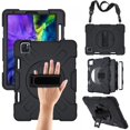 thumbnail image 1 of CNKOO Case for iPad 11-Inch (iPad Pro 3th Generation 2020)  Heavy Duty Shockproof Protective Rugged Case with Pencil Holder  Hand Strap  Kickstand  Shoulder Strap, 1 of 9