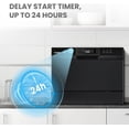 thumbnail image 4 of COMFEE' Energy Star Countertop Dishwasher, 6 Place Settings & 8 Programs, Speed/Baby-Care/Eco/Glass, Black, 4 of 11