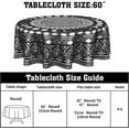 thumbnail image 2 of Boho Round Tablecloth 60 Inch - Western Table Cloth Ethnic Tribal Southwestern Bohemian Circle Table Cover for Dinning Kitchen Farmhouse Picnic, 2 of 7