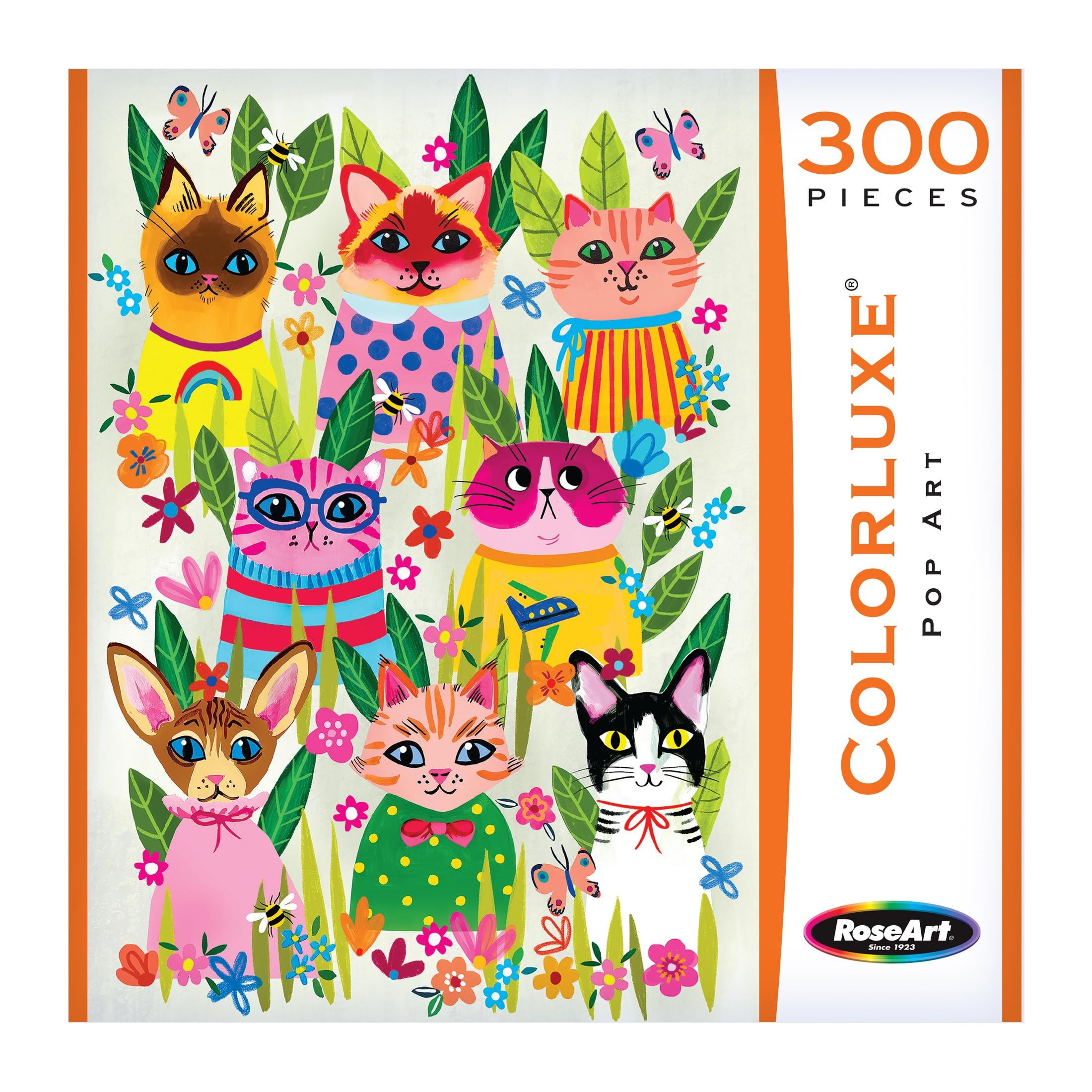 RoseArt Colorluxe 300 Piece Puddy Cats Adult Interlocking Jigsaw