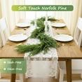thumbnail image 5 of Nafresh 2Pcs 9ft Real Touch Norfolk Pine Garland, 108" Realistic Faux Christmas Garland for Fireplace Table Stair Window Front Door Decor, 5 of 10