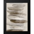 thumbnail image 2 of PI Studio 12x14 Black Modern Framed Museum Art Print Titled - Stacked Rocks II, 2 of 5