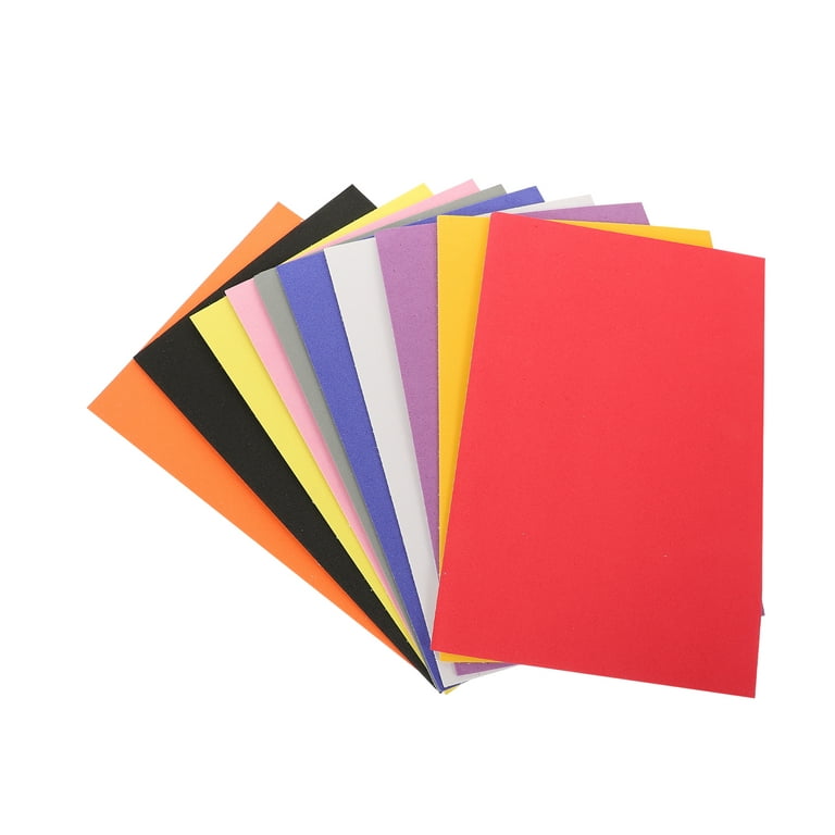 NUOLUX Sheets Craft Paper Crafts Diy Foam Sheets Thin Thickevaglitter  Squares Colored Sheet Sponge Paper