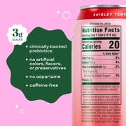 Bloom Pop Prebiotic Soda, Shirley Temple, 12 fl oz, 12 Pack
