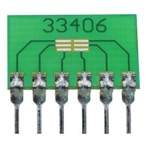 6-Pin SIP Surface Mount Adapter for SC-75-6, SC-89, SOT-66, SOT-563, etc