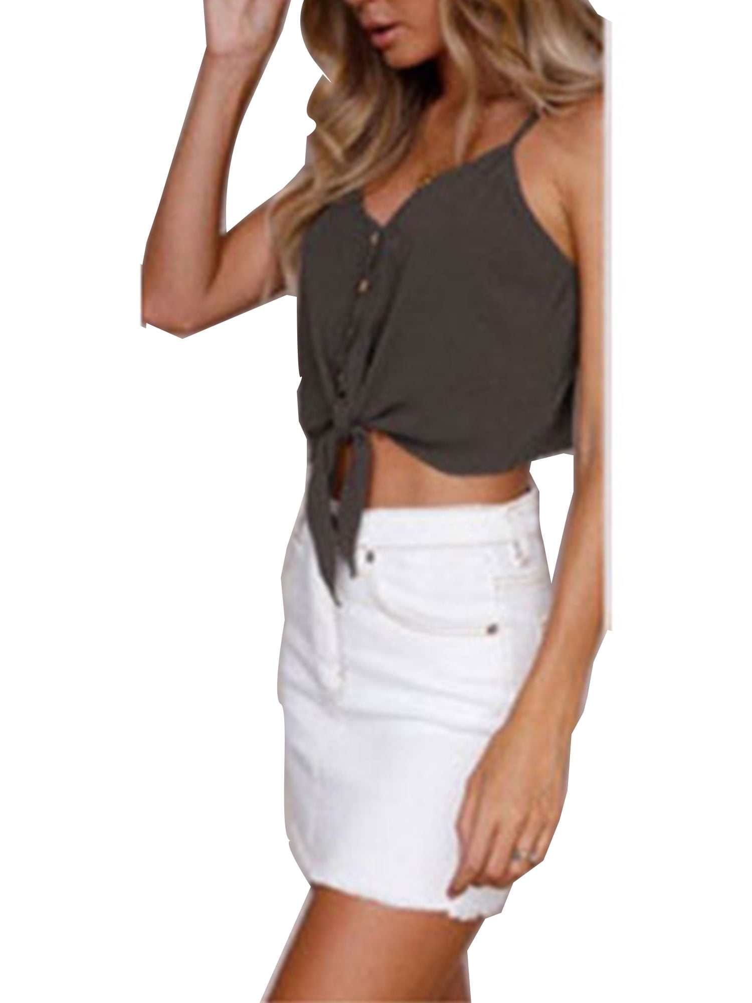 ladies white cami top