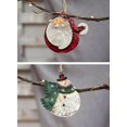 thumbnail image 5 of Wrought iron Christmas pendant American retro old decoration Snowman Santa Claus pendant Christmas tree decoration (old man right), 5 of 5