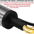 thumbnail image 2 of Diesel Fuel Transfer Pump, 12V 38mm Diesel Water Pump, Diesel Fuel Transfer Pump with Filter, Multifunctional 12V Electric Oil Pumps for Oil, Water(Silver), 2 of 3