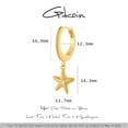 thumbnail image 2 of GDCOIN Starfish Earrings 14K Gold Plated Small Minimalist Summer Beach Jewelry for Women, 2 of 9