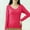 Watermelon Red, variant on Tshirt with Built in Bra for Women Modal Long Sleeve Underwear Lounge Solid Tops with Bra Pad Plus Size Tops