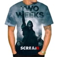 thumbnail image 3 of Nueva película de suspenso 3D impreso camiseta verano moda horror fantasma hombres y mujeres camiseta de Navidad de manga corta tops, 3 of 4