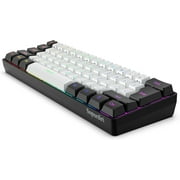 SnpurTech Compact USB-C Gaming Keyboard, Black&White
