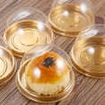 thumbnail image 6 of 50 Set Clear Plastic Mini Cupcake Boxes Muffin Pod Dome Muffin Single Container Box Wedding Birthday Boxes, 6 of 7