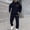 Navy, variant on Men's Casual Active Tracksuits 2 Piece Hooded Athletic Sweatsuits Casual Running Jogging Sport Suit Sets Track Suit for Jogging or Warm Up