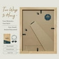 thumbnail image 3 of 8.5x11 Picture Frame Set - 4 Pack, Natural Solid Wood, HD Tempered Glass, Elegant Photo Frames for Table or Wall Display, 3 of 6