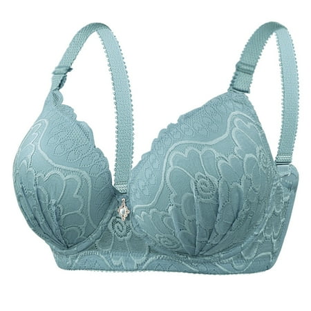 Women s Lace Push-Up Bra Sexy Floral Underwire Lingerie with Adjustable Straps and Comfort Fit