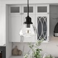 thumbnail image 1 of Henn & Hart PD0604 Brooks Blackened Bronze & Seeded Glass Pendant, 1 of 3
