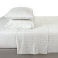 thumbnail image 5 of Vellux Lilo Jersey Full Sheet Set, Soft & Easy Care Cotton Blend, Floral Print, Gray, 5 of 8